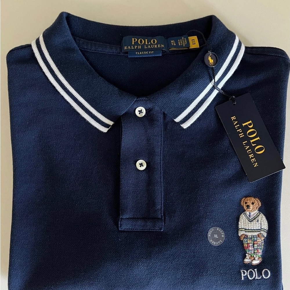 Polo Ralph Lauren Men's Classic Fit Polo Bear Shirt Extra Large New